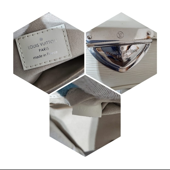 LOUIS VUITTON Epi Ivory White Montaigne Clutch/Sho - Picture 4 of 12